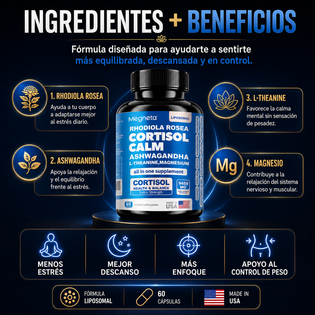 Cortisol Calm Ashwagandha X60 Capsulas