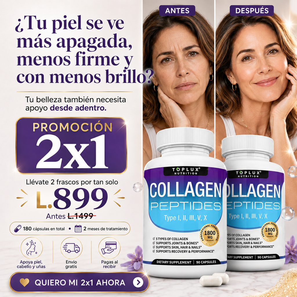 2X1 EN COLAGENO PEPTIDES X90 CAPS (Te llevas 120 capsulas)